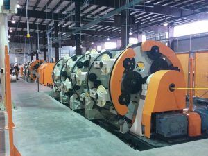 Umbilicals International’s new 56 position dual purpose planetary cabling and armoring line